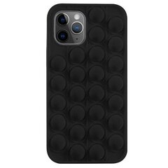 Mocco Bubble Antistress Case for Apple iPhone 12 / 12 Pro Black hind ja info | Telefonide kaitsekaaned ja -ümbrised | hansapost.ee