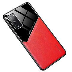 Mocco Lens Leather Back Case for Apple iPhone 12 Pro Red hind ja info | Telefonide kaitsekaaned ja -ümbrised | hansapost.ee