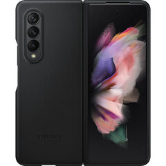 Samsung Galaxy Z Fold3 nahast ümbris must EF-VF926LBEGWW цена и информация | Чехлы для телефонов | hansapost.ee