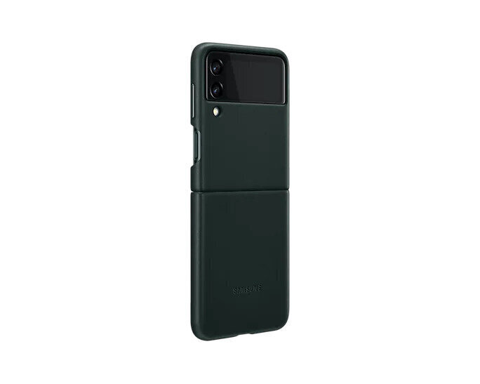 Samsung Galaxy Z Flip3 nahast ümbris roheline EF-VF711LGEGWW hind ja info | Telefonide kaitsekaaned ja -ümbrised | hansapost.ee