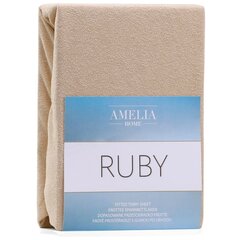 Простынь на резинке AmeliaHome Terry Ruby 80/90x200 см цена и информация | Сетки для кроватей | hansapost.ee