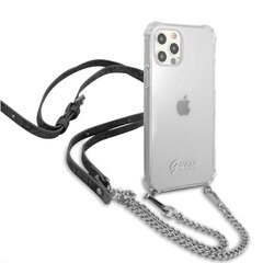 GUHCP12LKC4GSSI Guess PC Silver 4G Chain and Script Case for iPhone 12 Pro Max Transparent цена и информация | Чехлы для телефонов | hansapost.ee