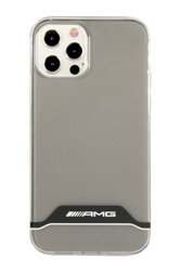 AMHCP12MTCBW AMG PC/TPU Horizontal Stripes Case for iPhone 12/12 Pro 6.1 Transparent/Black цена и информация | Чехлы для телефонов | hansapost.ee