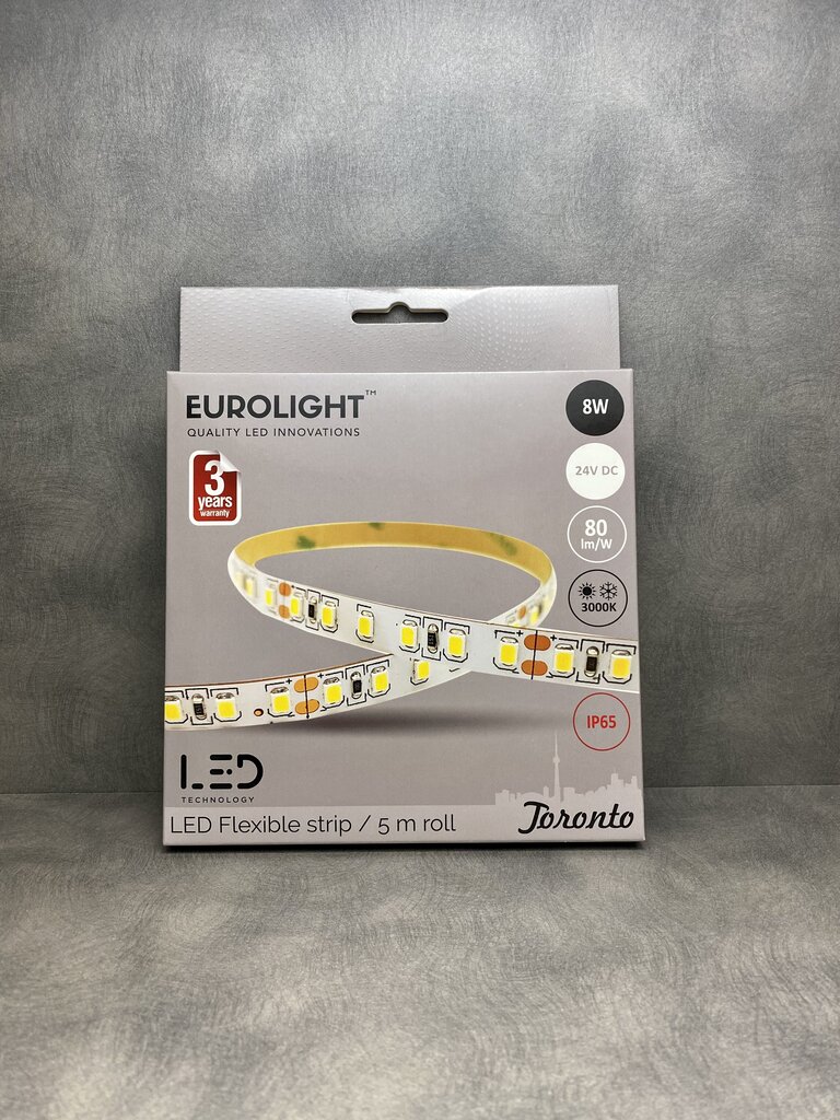 LED riba Eurolight Toronto 5m 60LED/m IP65 3000K цена и информация | Valgusribad ja LED ribad | hansapost.ee