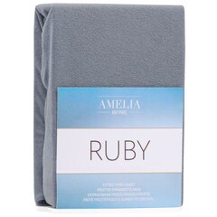 Простынь на резинке AmeliaHome Terry Ruby 80/90x200 см цена и информация | Сетки для кроватей | hansapost.ee