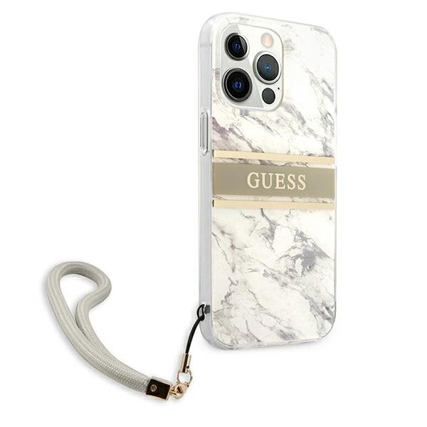 Telefoni ümbris Guess sobib iPhone 13 Pro, hall / marmor цена и информация | Telefonide kaitsekaaned ja -ümbrised | hansapost.ee