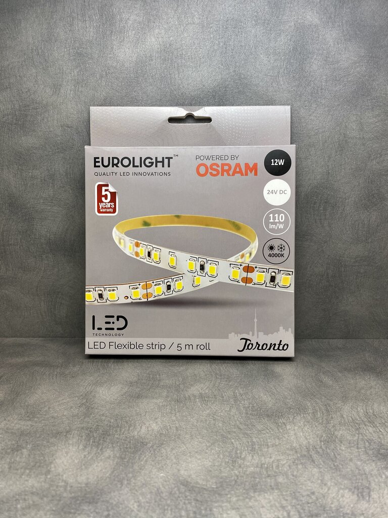 LED riba Eurolight Toronto 5m 60LED/m IP20 4000K OSRAM hind ja info | Valgusribad ja LED ribad | hansapost.ee