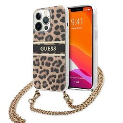 Guess Leopard Gold originaal telefoniümbris sobib iPhone 13 / 13 Pro, kuldne hind ja info | Telefonide kaitsekaaned ja -ümbrised | hansapost.ee