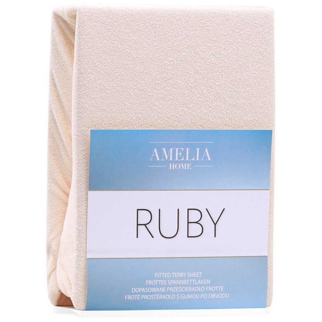 AmeliaHome kummiga voodilina Ruby, helebeež - erinevad suurused hind ja info | Voodilinad | hansapost.ee