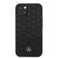 MEHCP13MSPSBK Mercedes Genuine Leather Quilted Hard Case for iPhone 13 Black цена и информация | Telefonide kaitsekaaned ja -ümbrised | hansapost.ee