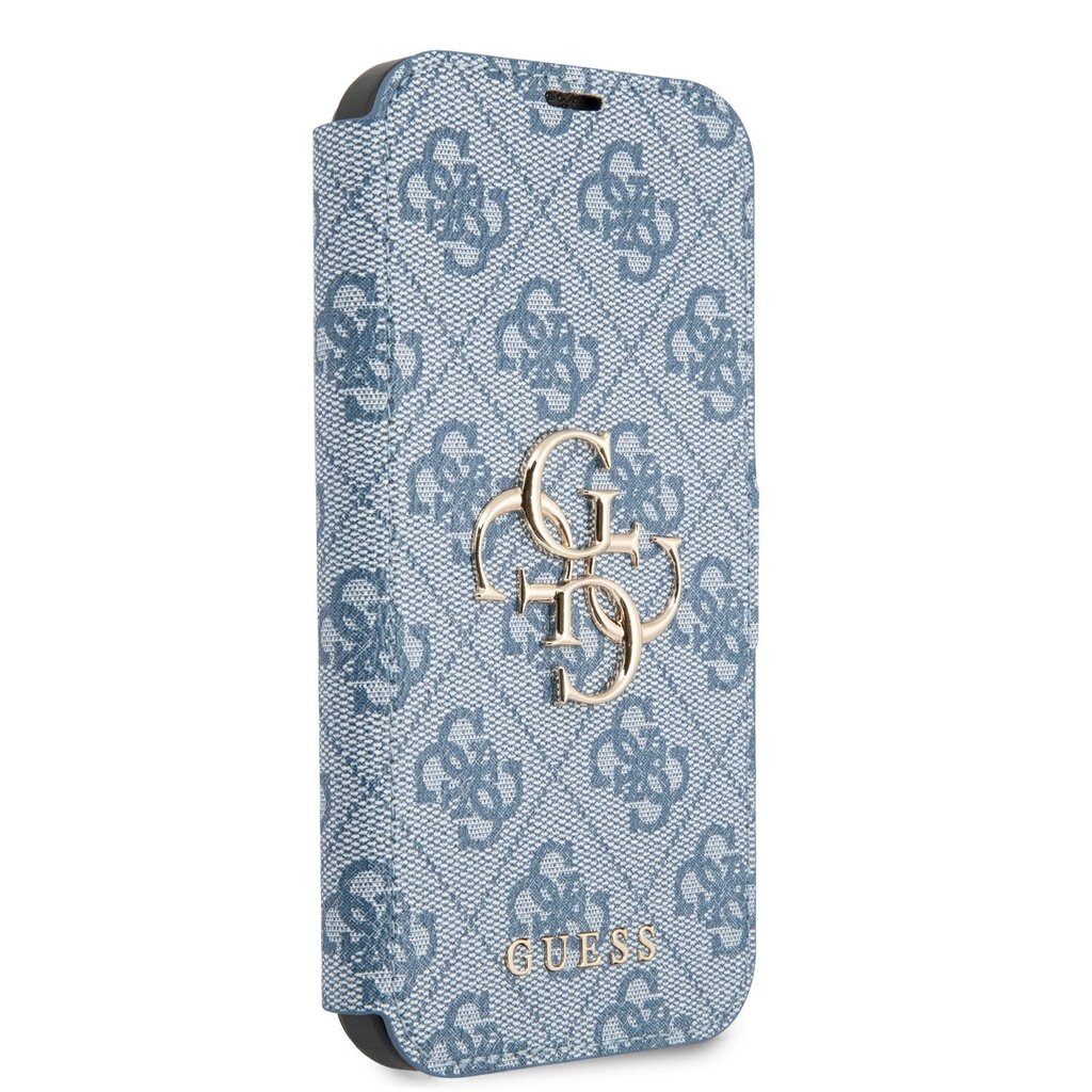 GUBKP13L4GMGBL Guess PU 4G Metal Logo Book Case for iPhone 13 Pro Blue hind ja info | Telefonide kaitsekaaned ja -ümbrised | hansapost.ee