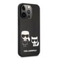 KLHCP13XPCUSKCBK Karl Lagerfeld and Choupette PU Leather Case for iPhone 13 Pro Max Black hind ja info | Telefonide kaitsekaaned ja -ümbrised | hansapost.ee