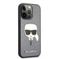 KLHCP13LSAKHSL Karl Lagerfeld PU Saffiano Karl Head Case for iPhone 13 Pro Silver цена и информация | Telefonide kaitsekaaned ja -ümbrised | hansapost.ee