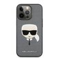 KLHCP13LSAKHSL Karl Lagerfeld PU Saffiano Karl Head Case for iPhone 13 Pro Silver цена и информация | Telefonide kaitsekaaned ja -ümbrised | hansapost.ee