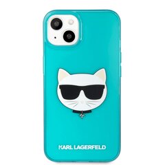 Чехол KLHCP13MCHTRB Karl Lagerfeld TPU Choupette Head Case for iPhone 13 Fluo Blue цена и информация | Чехлы для телефонов | hansapost.ee