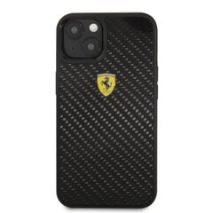 Чехол FEHCP13SFCABK Ferrari Real Carbon Hard Case for iPhone 13 Mini Black цена и информация | Чехлы для телефонов | hansapost.ee