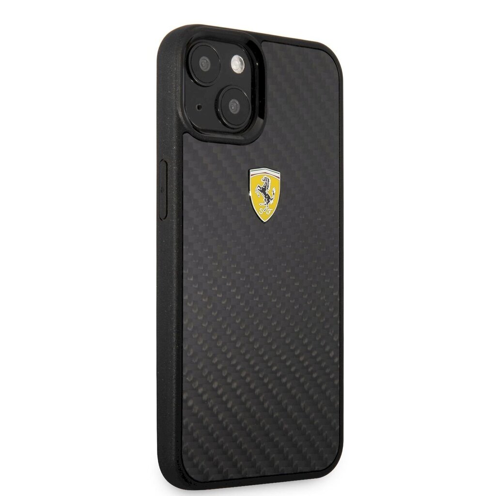 Чехол FEHCP13SFCABK Ferrari Real Carbon Hard Case for iPhone 13 Mini Black  цена | hansapost.ee