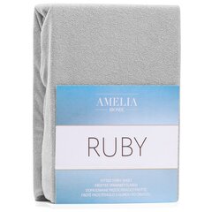 AmeliaHome kummiga voodilina Ruby, hõbehall - erinevad suurused цена и информация | Простыни | hansapost.ee