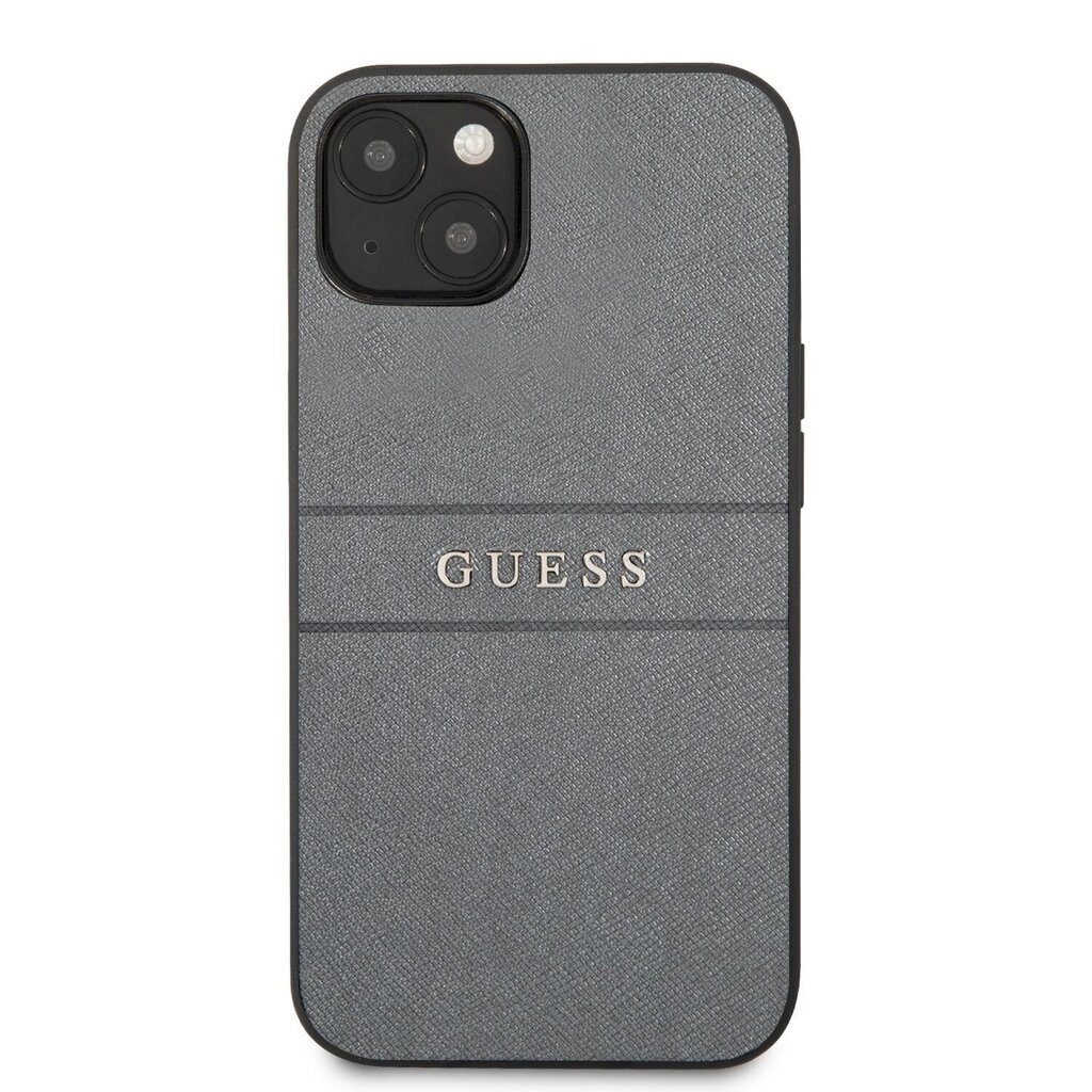 Telefoni ümbris iPhone 13 GUHCP13MPSASBGR Guess PU Leather Saffiano, hall hind ja info | Telefonide kaitsekaaned ja -ümbrised | hansapost.ee