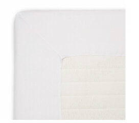 Delux сатиновая простыня-конверт, натуральный-белый 90 x 200 x 8 см цена и информация | Простыни | hansapost.ee
