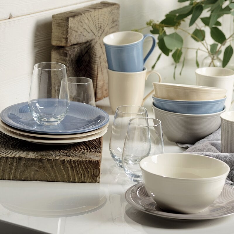 Villeroy & Boch 12-osaline nõudekomplekt Like Color Loop, natural hind ja info | Klaasid, kruusid ja kannud | hansapost.ee