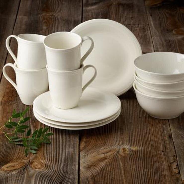 Villeroy & Boch 12-osaline nõudekomplekt Like Color Loop, natural hind ja info | Klaasid, kruusid ja kannud | hansapost.ee