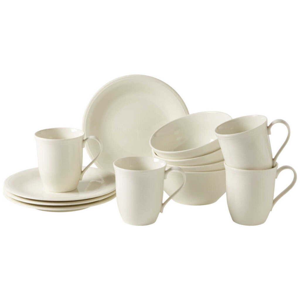 Villeroy & Boch 12-osaline nõudekomplekt Like Color Loop, natural hind ja info | Klaasid, kruusid ja kannud | hansapost.ee