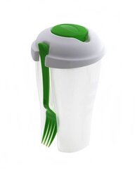 Пластиковая пищевая коробка для салата с вилкой цена и информация | Контейнеры для хранения продуктов | hansapost.ee