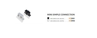 Azzardo простое соединение Mini, черное цена и информация | Монтируемые светильники, светодиодные панели | hansapost.ee