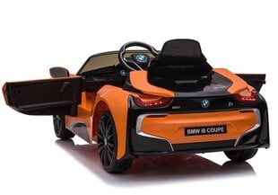 Ühekohaline elektriauto "BMW I8", oranž цена и информация | Электромобили для детей | hansapost.ee