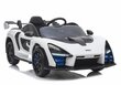 Ühekohaline elektriauto "McLaren Senna", valge цена и информация | Laste elektriautod | hansapost.ee