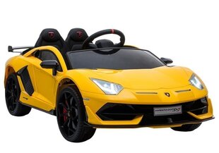 Kahekordne laste elektriauto Lamborghini Aventador, kollane hind ja info | Laste elektriautod | hansapost.ee