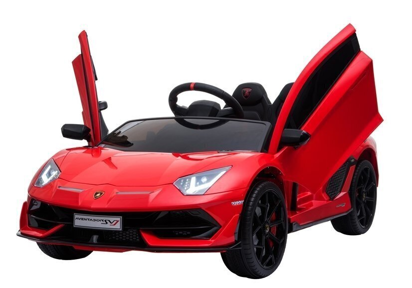 Kahekohaline laste elektriauto Lamborghini Aventador, punane hind ja info | Laste elektriautod | hansapost.ee