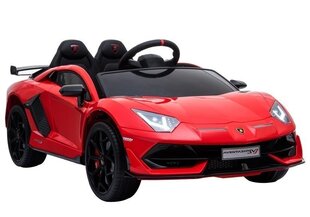 Двухместный детский электромобиль Lamborghini Aventador, красный цена и информация | Электромобили для детей | hansapost.ee