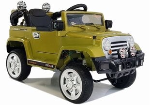 Одноместный детский электромобиль Jeep JJ245, зеленый цена и информация | Электромобили для детей | hansapost.ee