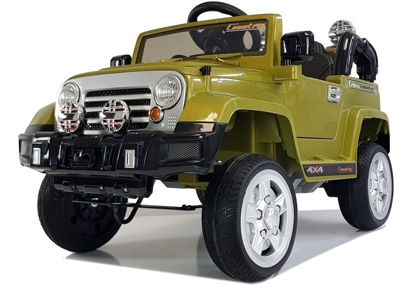 Ühekohaline elektriauto lastele Jeep JJ245, roheline hind ja info | Laste elektriautod | hansapost.ee