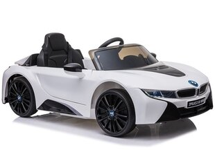 Ühekohaline laste elektriauto BMW i8, valge hind ja info | Laste elektriautod | hansapost.ee