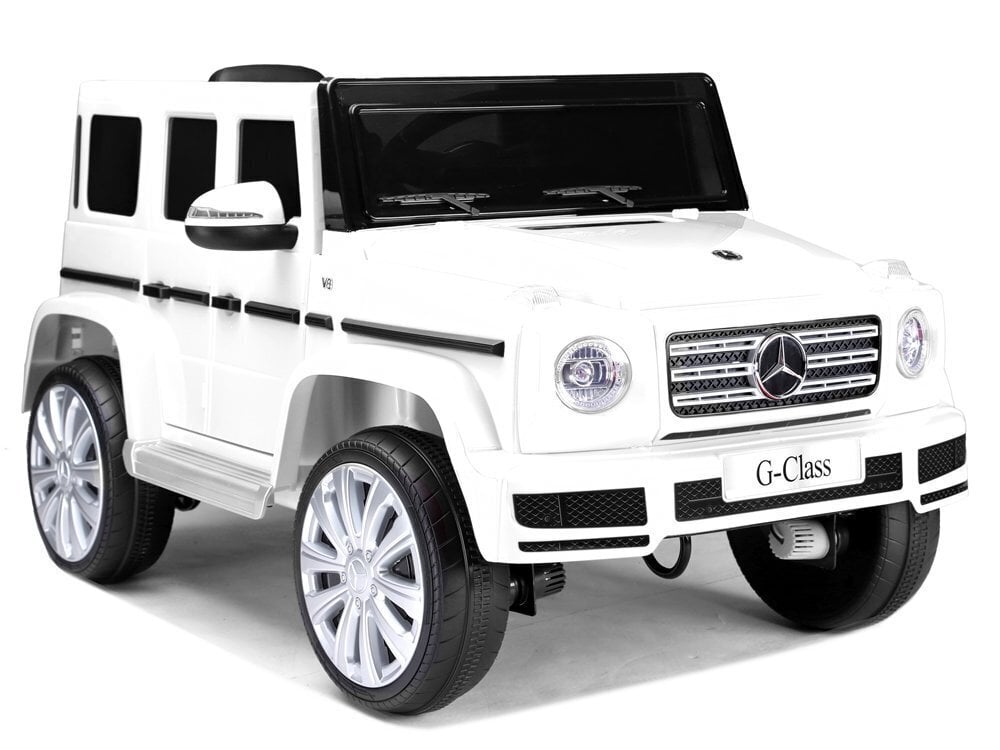 Laste ühekohaline elektriauto Mercedes G500, valge hind ja info | Laste elektriautod | hansapost.ee