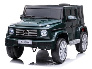 Детский одноместный электромобиль Mercedes G500 темно-зеленый цена и информация | Электромобили для детей | hansapost.ee