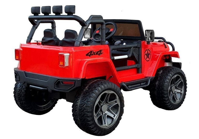 Ühekohaline elektriauto Jeep WXE-1688, punane hind ja info | Laste elektriautod | hansapost.ee