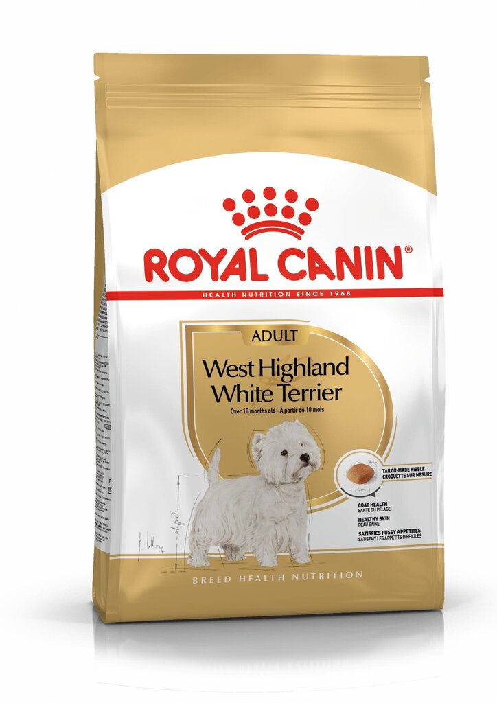 Royal Canin West Highland White Terrier, 3 kg цена и информация | Koerte kuivtoit ja krõbinad | hansapost.ee