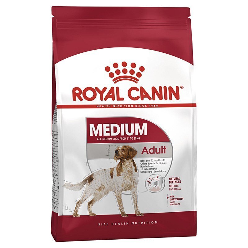 Koeratoit Royal Canin Medium Adult, 15 kg hind ja info | Koerte kuivtoit ja krõbinad | hansapost.ee