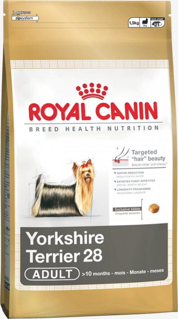 Royal Canin Yorkshire Terrier Adult 0,5 kg hind ja info | Koerte kuivtoit ja krõbinad | hansapost.ee