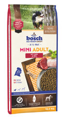 Bosch Petfood Mini Adult Lamb &amp; Rice (High Premium) 15 кг цена и информация | Сухой корм для собак | hansapost.ee