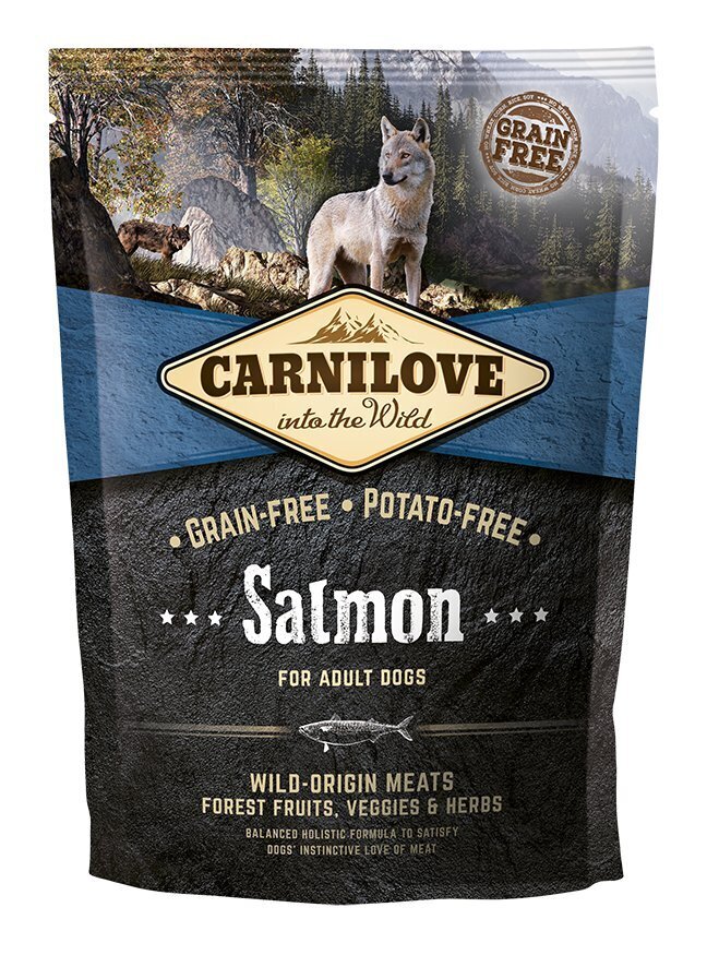 Carnilove Salmon for Adult koeratoit 1,5 kg hind ja info | Koerte kuivtoit ja krõbinad | hansapost.ee