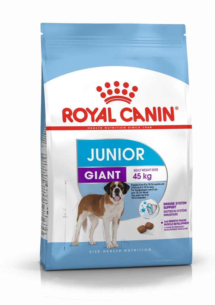 Kuivtoit Royal Canin Giant Junior suurt tõugu kutsikatoit, 15 kg цена и информация | Koerte kuivtoit ja krõbinad | hansapost.ee