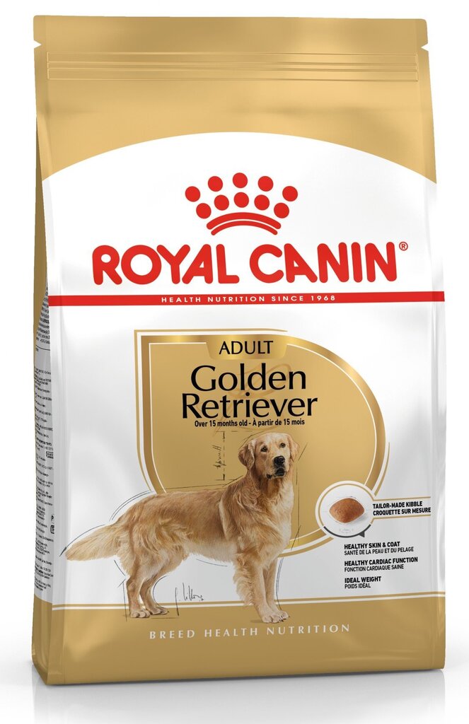 Kuivtoit Royal Canin kuldsetele retriiveritele Adult, 12 kg цена и информация | Koerte kuivtoit ja krõbinad | hansapost.ee