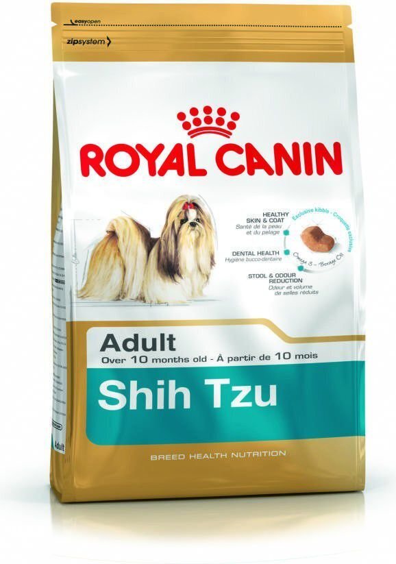 Koeratoit Shih Tzu tõugu koertele Royal Canin Adult, 0,5 kg цена и информация | Koerte kuivtoit ja krõbinad | hansapost.ee