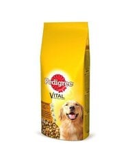 Kuivtoit koertele Pedigree Vital Protection veiseliha ja linnulihaga, 15 kg hind ja info | Koerte kuivtoit ja krõbinad | hansapost.ee