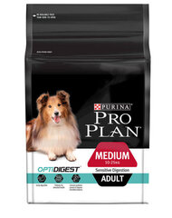 PRO PLAN полноценный корм для собак средних пород, ягненок, 3 кг цена и информация | Сухой корм для собак | hansapost.ee